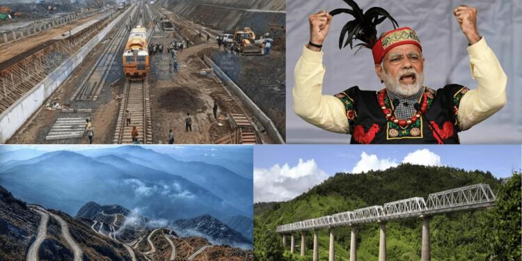 Northeast on Fast Track: Modi Opens Mizoram’s First Rail Line, Lays Foundation for Mega Projects
