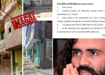 High Court Issues Notice to Delhi Govt Over Illegal Multi-Storey Mosque Built on Park Land in Mangolpuri