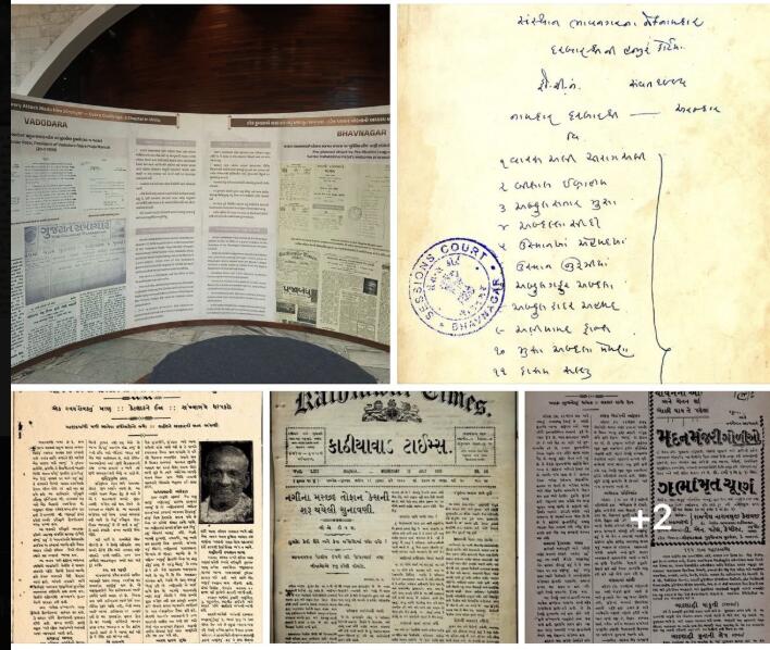 Sardar Vallabhbhai Patel during a public procession in Bhavnagar, 1939 — the site where a Muslim mob launched a deadly sword attack near Nagina Masjid. Two young volunteers, Bachubhai Patel and Jadavbhai Modi, sacrificed their lives shielding Patel from the attackers.