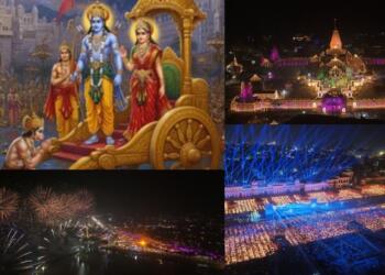 Ayodhya Bows to Prabhu Shri Ram’s Glory as Saryu Glitters : A Timeless Story of Faith and Hope