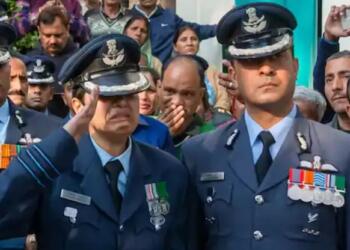 Courage in Uniform and An Unshaken Resolve Amid Immense Loss: Wing Commander Afshan’s Final Goodbye to Her Husband Wing Commander Namansh Syal