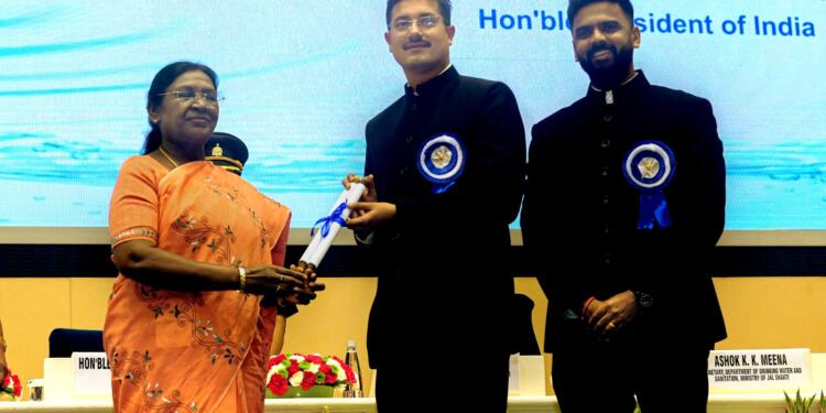 National Water Awards: MP’s Khandwa Secures First Position in JSJB Campaign, Honoured by the President