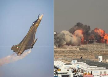 Indian Air Force Tejas jet crashes at Dubai Airshow, black smoke seen over Maktoum Airport