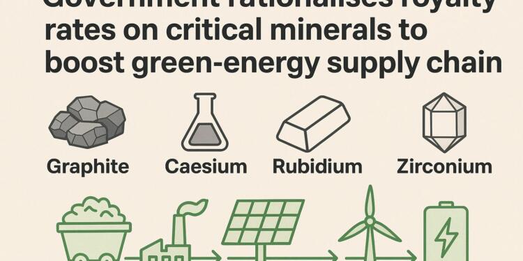 Government rationalises royalty rates on critical minerals to boost green-energy supply chain