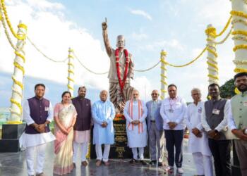 Union Minister Amit Shah and RSS Chief Mohan Bhagwat at Andaman