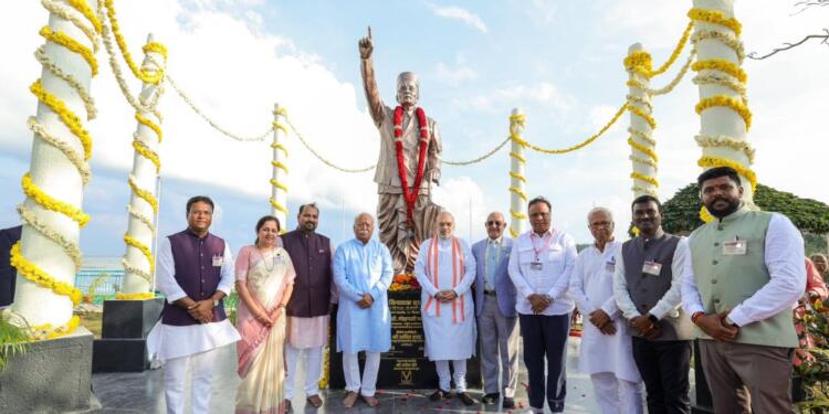Union Minister Amit Shah and RSS Chief Mohan Bhagwat at Andaman