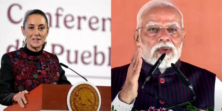 PM Modi & Mexican President Claudia Sheinbaum