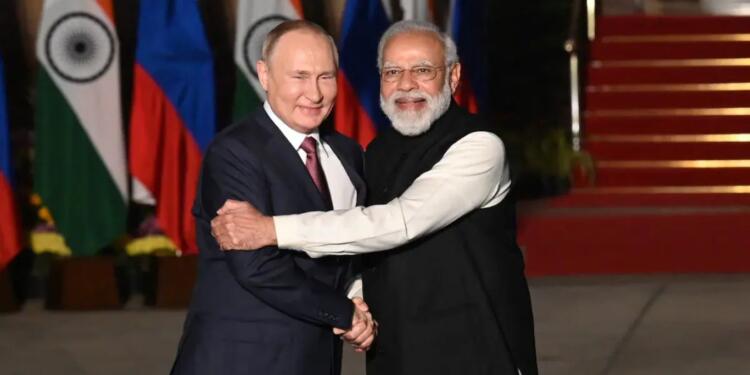 President Putin with PM Modi