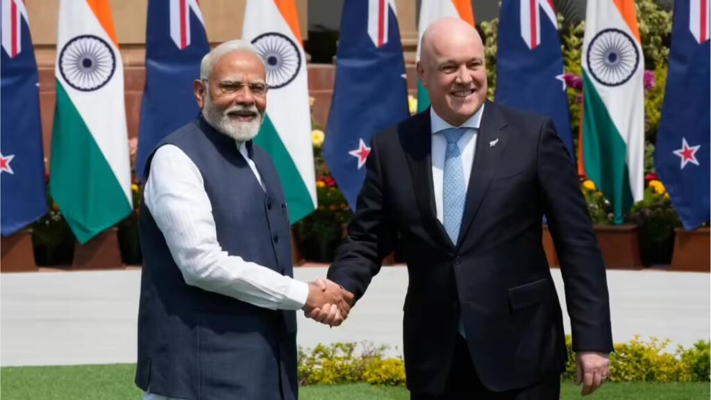 Indian PM with New Zealand PM
