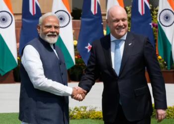 Indian PM with New Zealand PM
