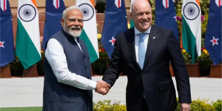 Indian PM with New Zealand PM