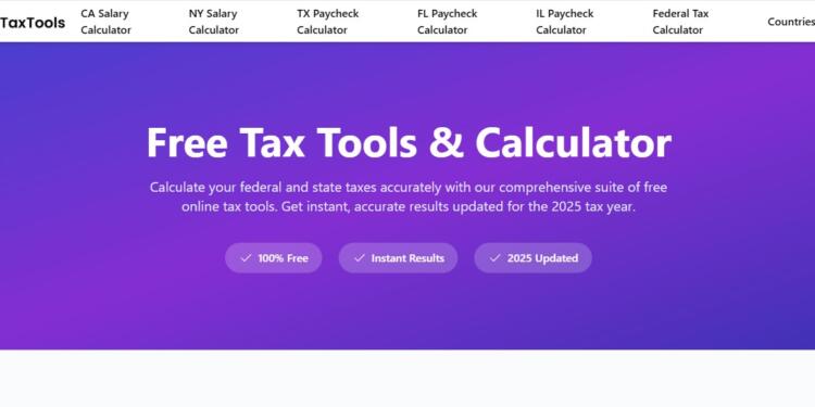 Taxtools: Simplifying Modern Tax Planning and Paycheck Insights