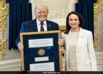 Trump Accepts Nobel Peace Prize from Machado