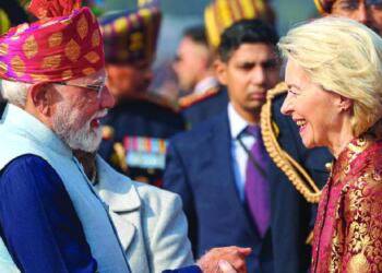 PM Modi and EU president Ursula