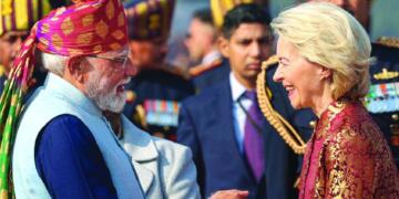 PM Modi and EU president Ursula