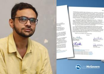Eight US Lawmakers Seek Bail for Umar Khalid, Write Letter to Indian Diplomat, While Guantanamo Bay Undermines Human Rights Lectures