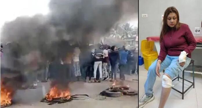 Murshidabad Unrest: Violence Erupts in Beldanga Over Migrant Worker Deaths; Journalists Attacked, Trains and Highways Blocked