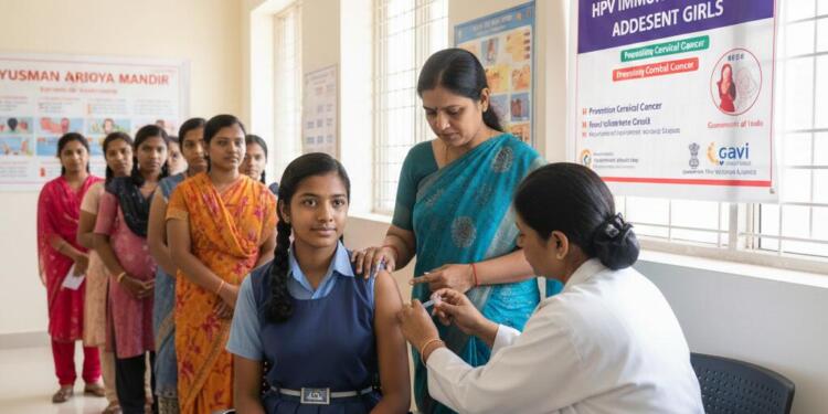 India Begins Free HPV Immunisation for Adolescent Girls Across the Country to Prevent Cervical Cancer