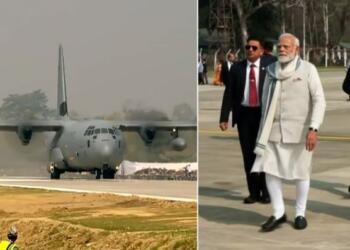 PM Modi Makes Historic Touchdown on Northeast’s First Emergency Landing Highway in Moran; What Is Special About The Airstrip?