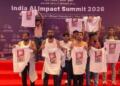 Youth Congress’ Workers Disrupt AI Summit with Shirtless Protest and Anti-Modi Slogans, BJP Slams Move as Sabotage to India’s Global Image