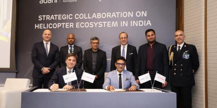 India’s Helicopter Manufacturing Set to Soar as Adani Group Partners with Italy’s Leonardo to Enhance Indigenous Production