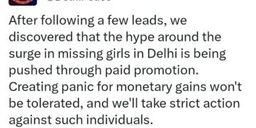 Storm Over Missing Girls Buzz as Delhi Police Faces Questions on Viral Promotion Claim