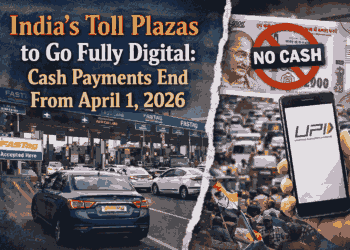India’s Toll Plazas to Go Fully Digital: Cash Payments End From April 1, 2026