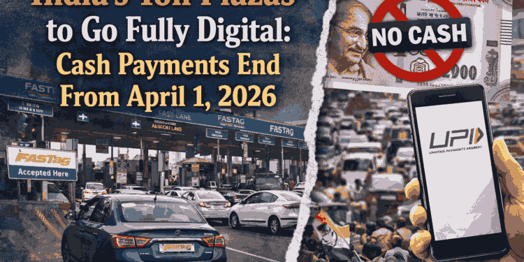 India’s Toll Plazas to Go Fully Digital: Cash Payments End From April 1, 2026