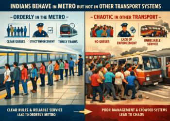 Why Indians Behave in Metro but Not in Other Transport Systems: Insights from the Economic Survey