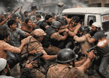 Mob Violence Erupts as ATM Robber Escort Sparks Dramatic Clash With Police