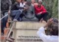 Eid Celebrations mock Gandhi statue at Bareilly
