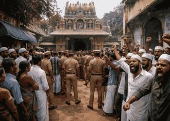 Muslim protest erupts over Vinaynagar Temple renovation defying judicial approval