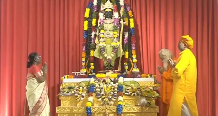 President Murmu Leads Ram Yantra Installation at Ayodhya’s Ram Temple as Navratri Begins