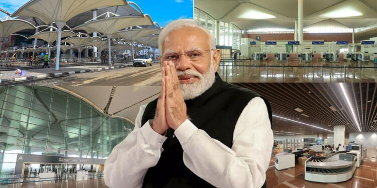 PM Modi Inaugurates Noida International Airport Phase 1 at UP’s Jewar, Will Boost Delhi-NCR connectivity