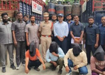 Crackdown on LPG Black Marketing in Hyderabad; 10 Nabbed, 414 Cylinders Seized
