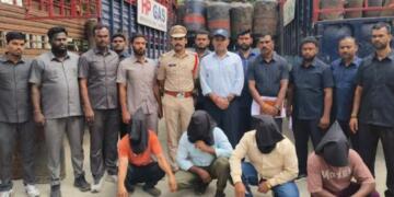 Crackdown on LPG Black Marketing in Hyderabad; 10 Nabbed, 414 Cylinders Seized