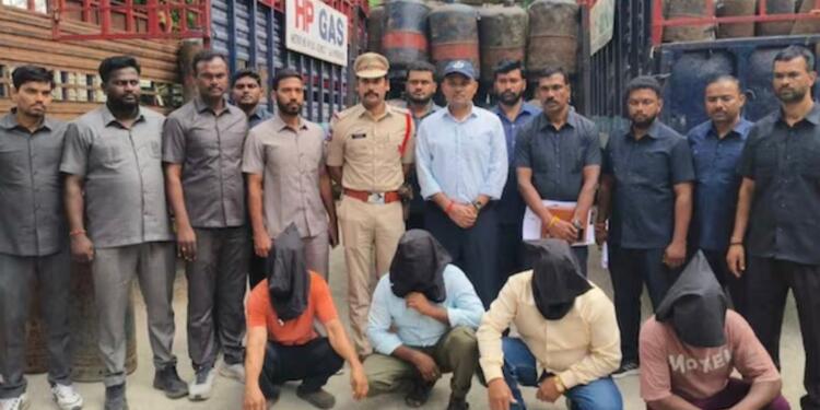 Crackdown on LPG Black Marketing in Hyderabad; 10 Nabbed, 414 Cylinders Seized