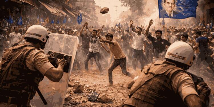 Ambedkar Jayanti Rally Turns Violent in Kasganj: Stone-Pelting Incident Sparks Tension, Police Injured