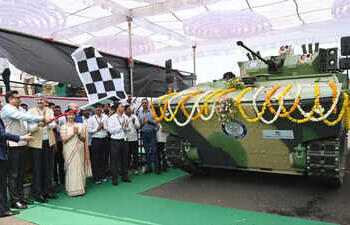 DRDO Unveils Advanced Indigenous Armoured Platforms For Combat Support in Deserts, Riverine Areas