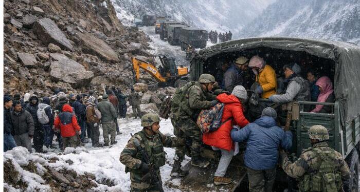 Indian Army aids tourists in North Sikkim
