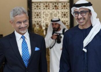 S Jaishankar with UAE counterpart