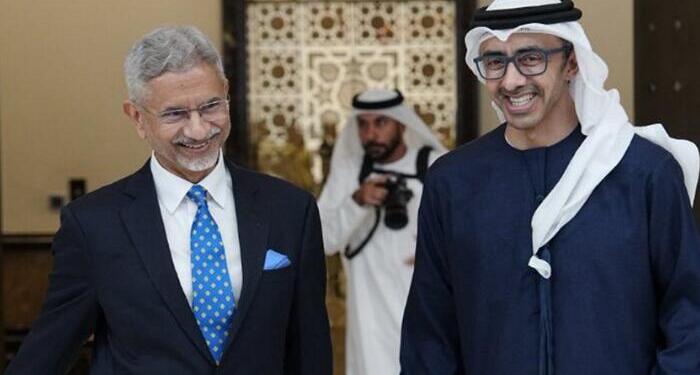 S Jaishankar with UAE counterpart