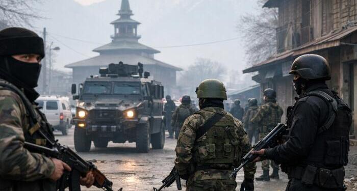 Anti-terrorism operation in Srinagar (AI Generated Image)
