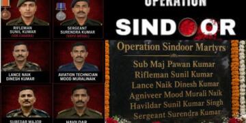 India Officially Names Six Operation Sindoor Martyrs as Their Sacrifice Enters National War Memorial Record