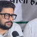 Nav Yuvak Dal founder Bharat Katyayan addressed a press conference.