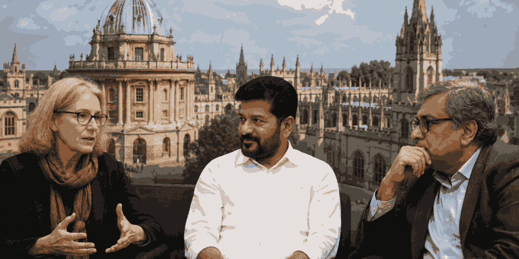 Revanth Reddy’s Oxford Meeting Sparks Row Over Allegations of anti-Hindu bias
