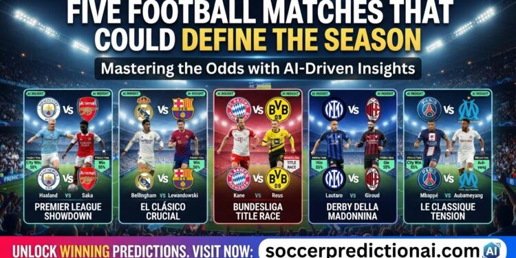Five Football Matches That Could Define the Season