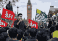 SFI-UK London Protest Sparks Row Over Modi Slogans and PoK Flag