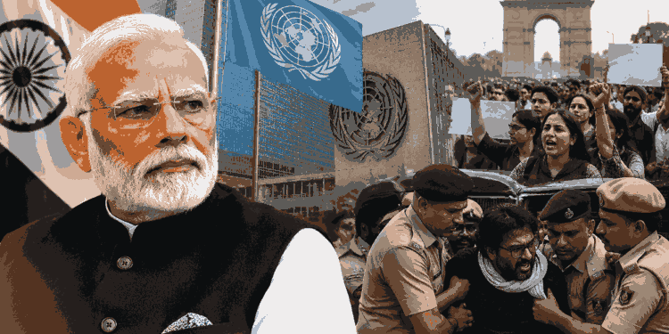 Modi Government Pushes Back Against UN Over Delhi Protest Detentions